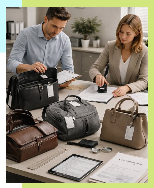 Сертификация сумок в Махачкале от 7766 руб. | Алешин-Мхч