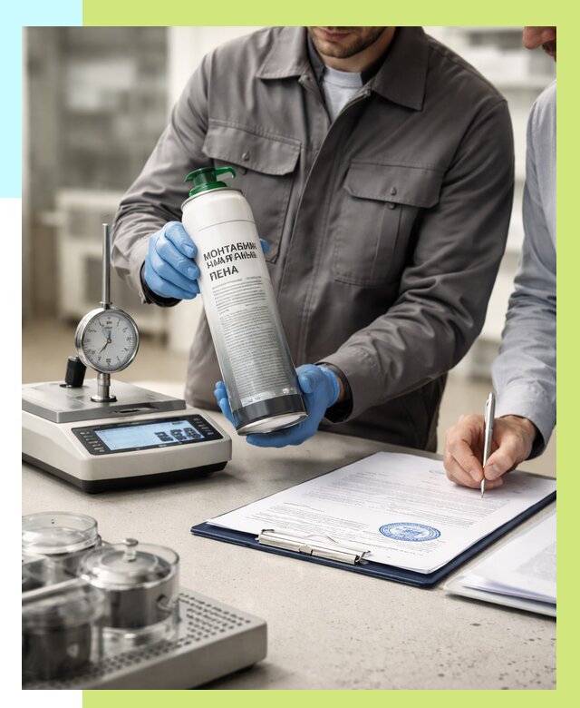 Сертификация монтажной пены в Махачкале от 15533 р. | Алешин-Мхч