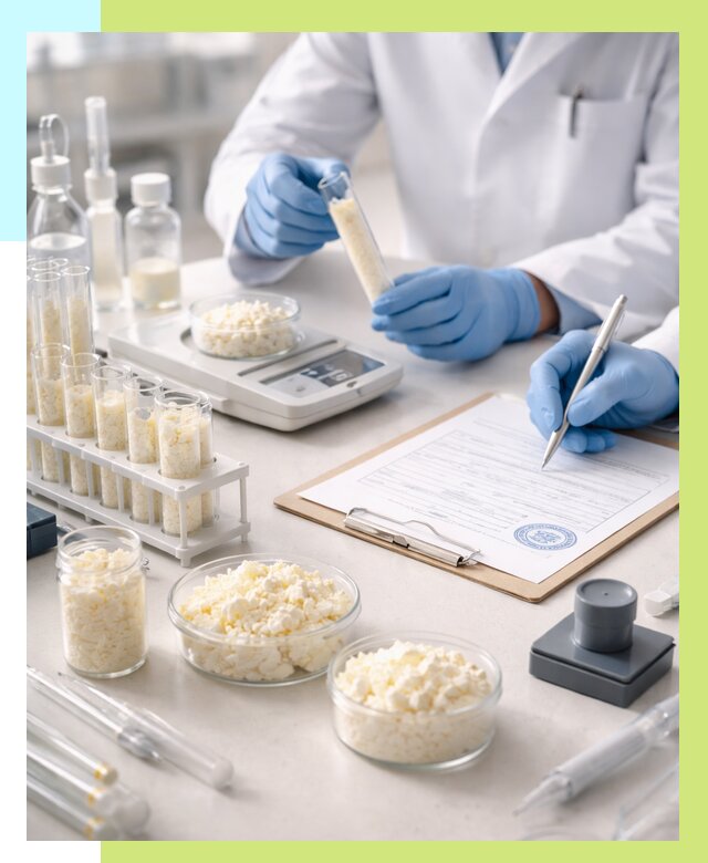 Сертификация творога в Махачкале от 12426 р. под ключ | Алешин-Мхч