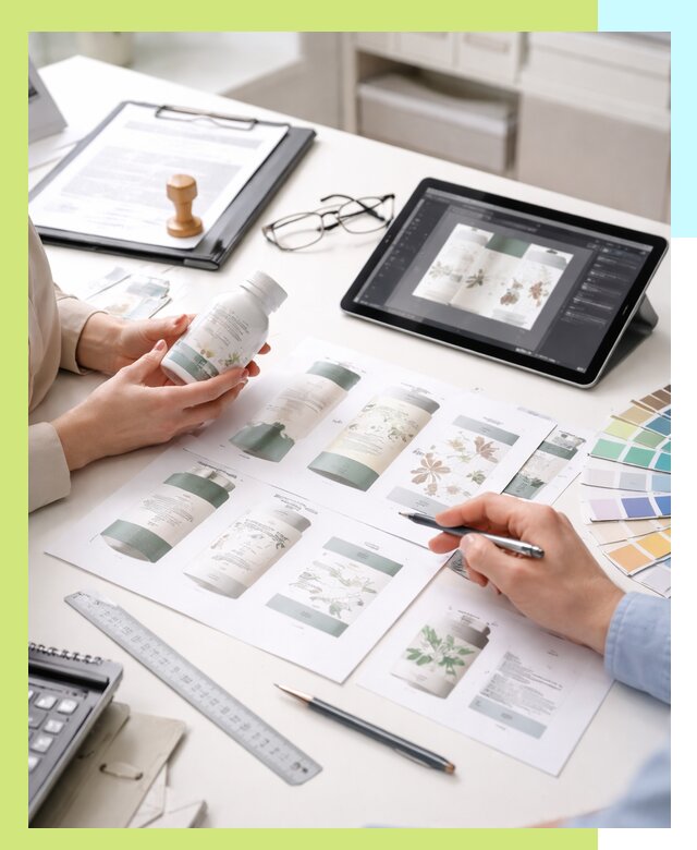 Профессиональная разработка дизайна и текста этикетки продукции в Махачкале