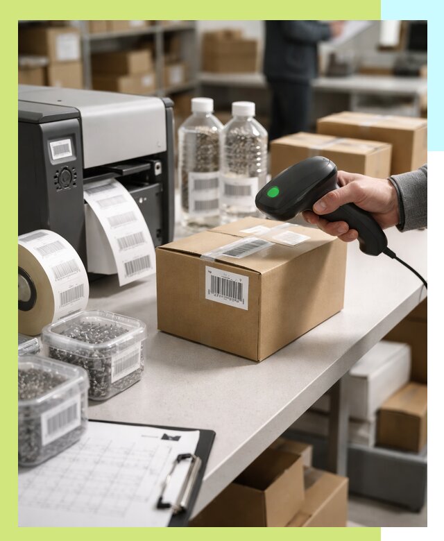 Штрихкодирование продукции и маркировка для продажи в Махачкале