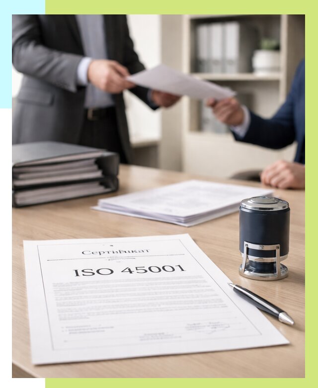 Сертификат ISO 45001 в Махачкале под ключ от 46598 р. | Алешин-Мхч