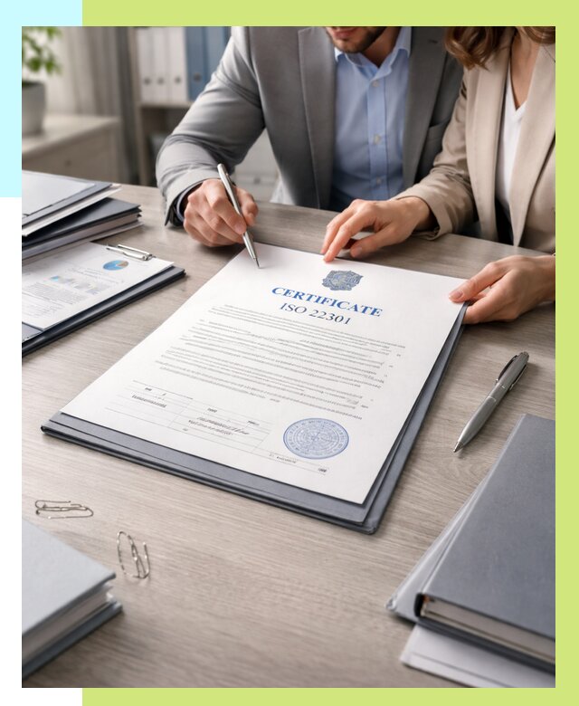 Сертификат ISO 22301 в Махачкале от 46598 р. | Алешин-Мхч срочно