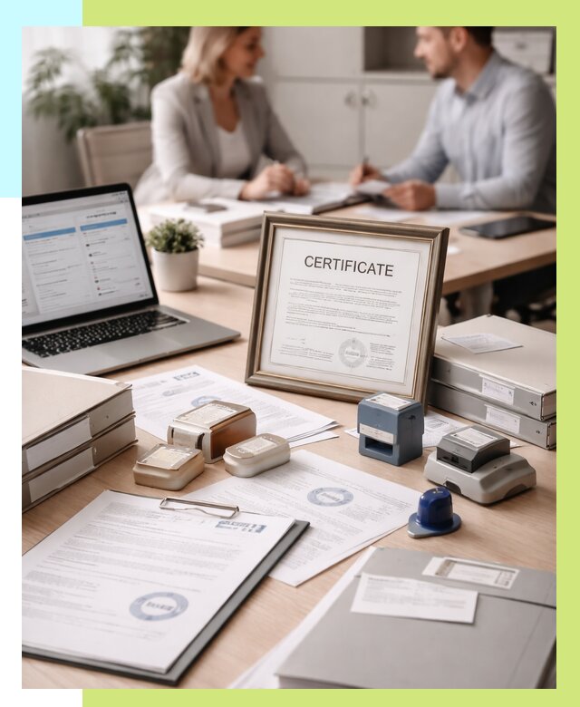 Сертификация компании в Махачкале от 46598 р. | Алешин-Мхч — заказ